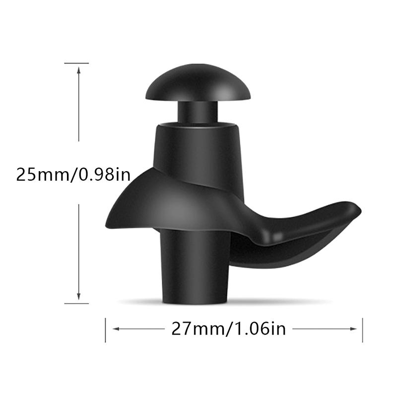 1Pair Durable Earplugs Classic Portable Texture Waterproof Soft Earplugs