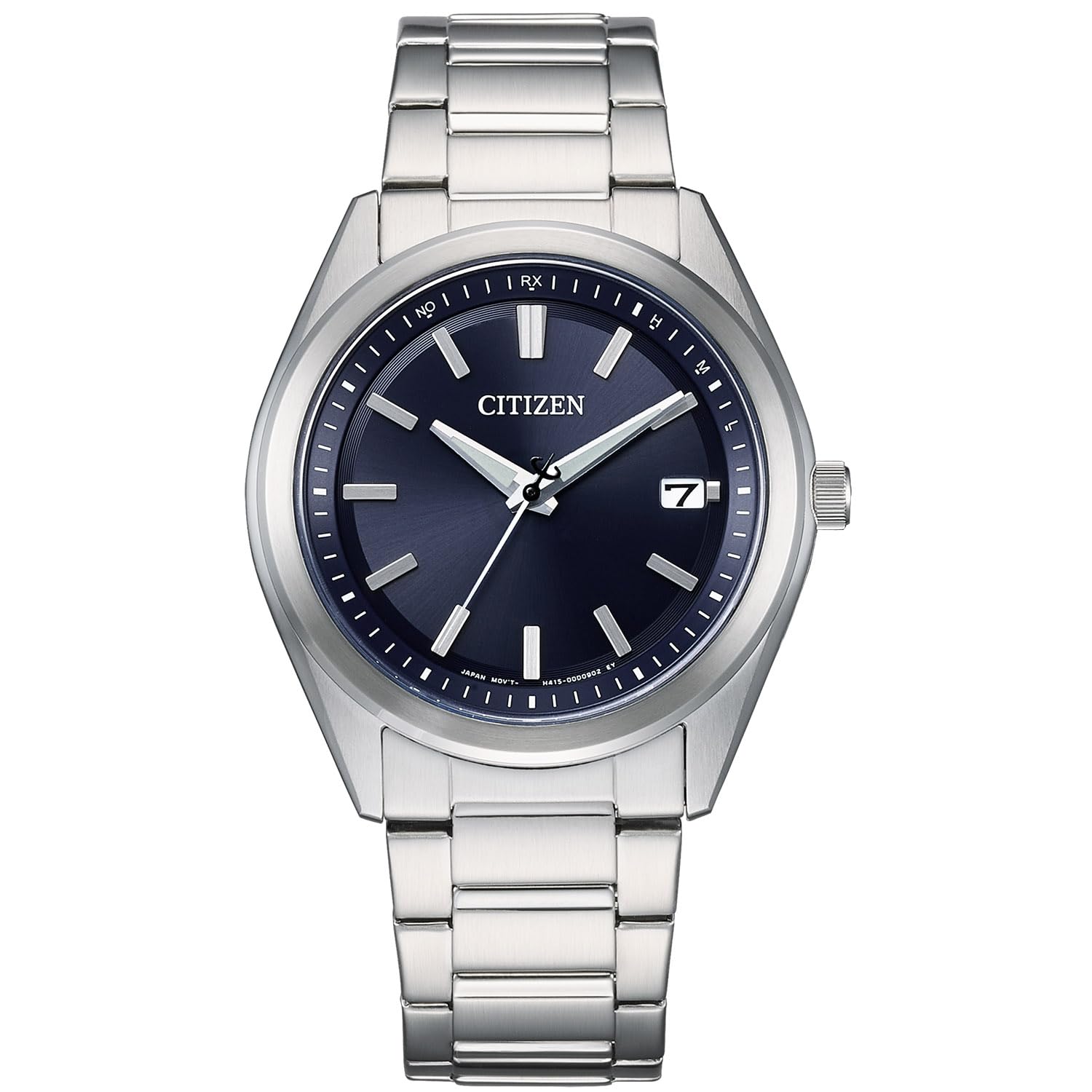 

Silver [Citizen] AS1080-65L Men s Watch, Light-Powered Eco-Drive, Radio-Controlled, Waterproof, Silver, Blue,