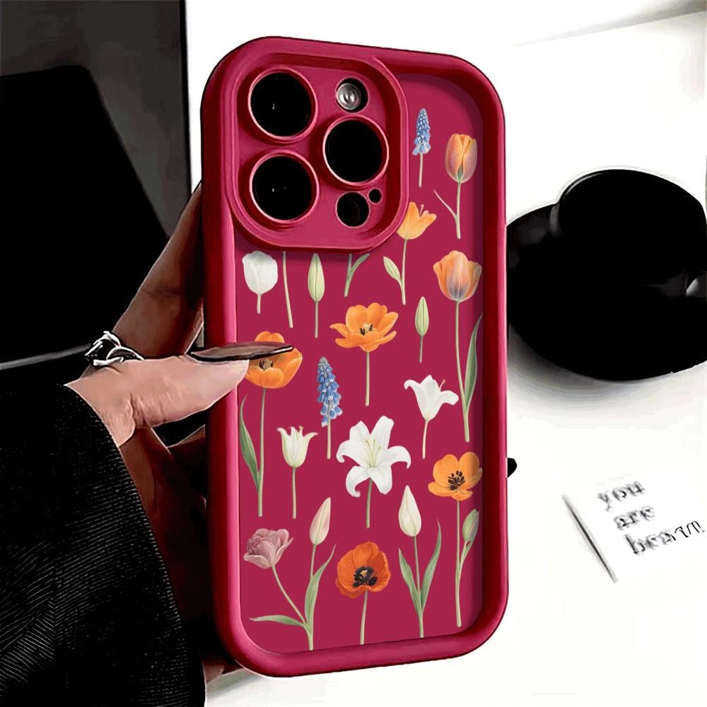 Shockproof Phone Case For Xiaomi Redmi Note 14 13 12 11 10 9 8 7 Pro/Plus Anti-Drop Protect Fashion Colorful Flower Design Cover