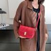 Korean Style PU Leather Shoulder Bag Square Women Underarm Bag Elegant Crossbody Bag  Girls