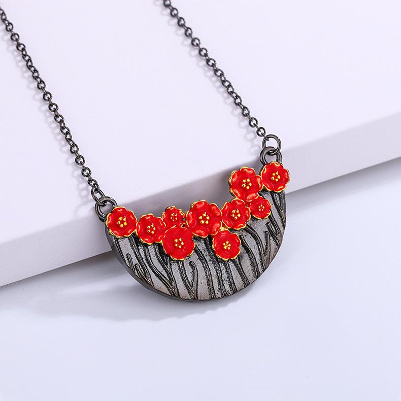 Heal The Gentle Lily of The Valley Flower Necklace Super Fairy Temperament All Matching Necklace Female Minority