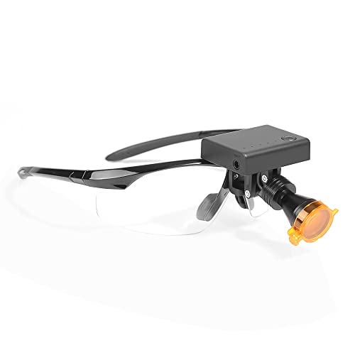 Światło LED 5W w stylu okularów, lampka na klips, zintegrowane gogle, pasuje do zwykłych okularów, DY-011-F