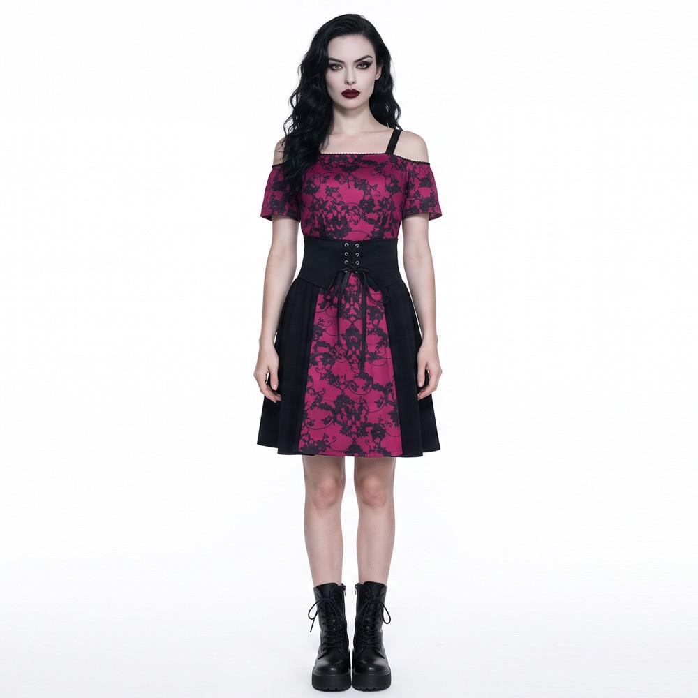 Gotischer Vampir-Kurzrock Halloween Cosplay Kostüm Für Damen