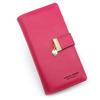 Pu Leather Ladies Wallet With Photo Slot Zipper Coin Purse For Wedding And Gift