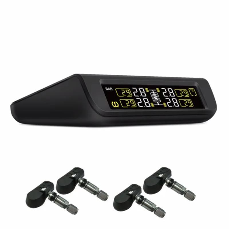 

TPMS Солнечная электропитание Система мониторинга давления в автомобильных шинах с 4 внутренними датчиками CAREUD 882 PSI/BAR Измерение Высокое качество