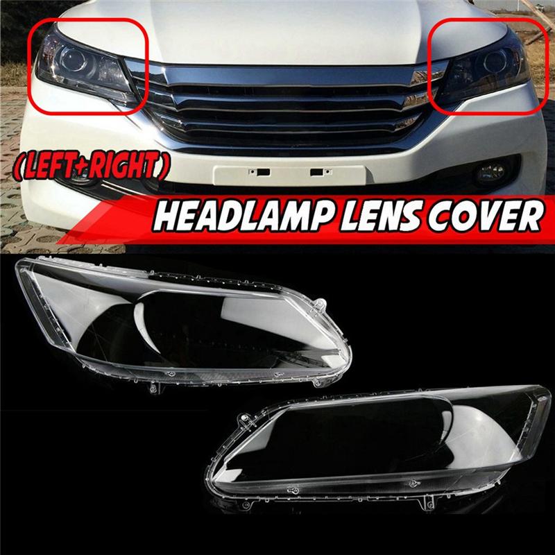 Left Car Headlight Lens Cover Headlight Lampshade Front Light Shell For Honda Accord 2013 2014 2015 2016 Replacement Parts
