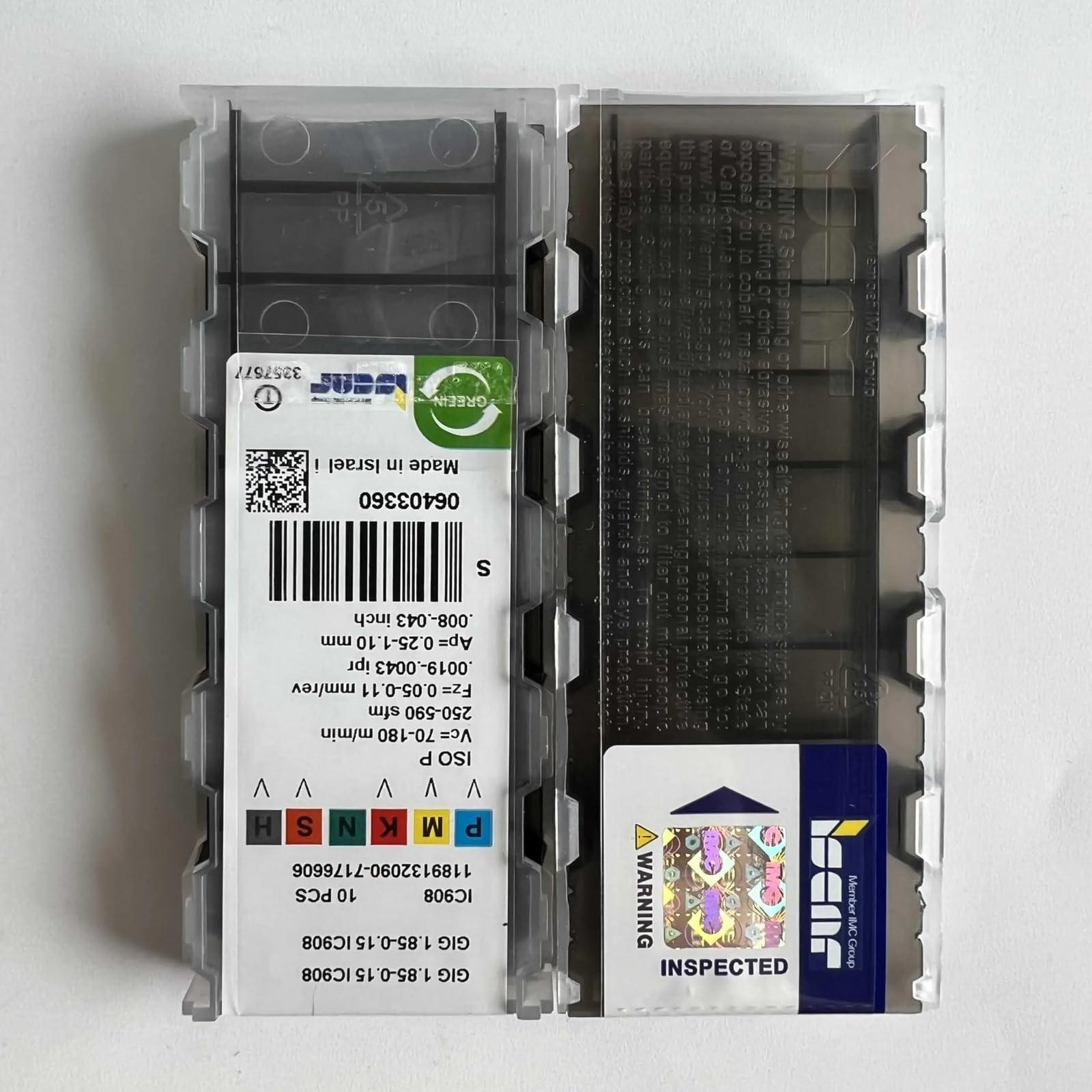 

GIG1.85-0.15 IC908 /Industrial indexable Carbide Inserts 10 PCS