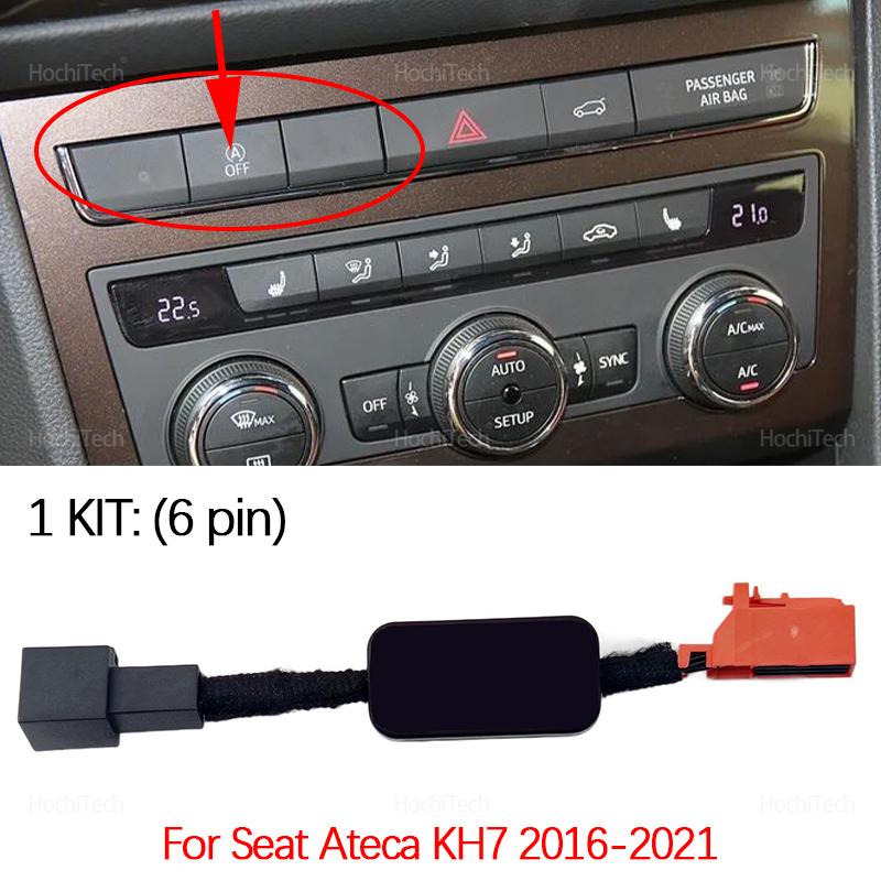 Pour Seat Ateca KH7 2016-2021 Système de Démarrage Arrêt Moteur Automatique Désactivateur Capteur de Contrôle Prise Câble 2018 2019 2020