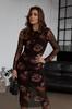 Sukienka tiulowa LUSH - brown bouquet S/M