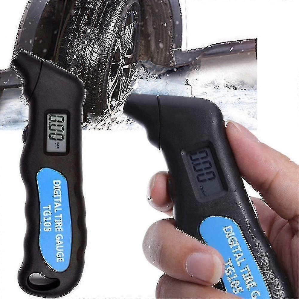 Tg105 Digital Car Tire Tyre Air Pressure Gauge Meter Lcd Display Manometer Barometers Tester For Car Truck Motorcycle Bike