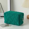 Floral Print Makeup Bag For Women Portable Simple Large Capacity Soft Storage Bag For Travel