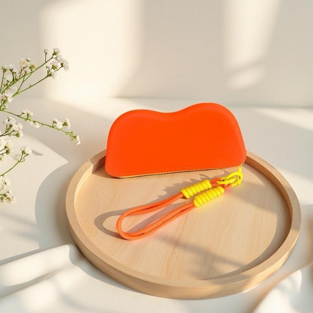 Waterproof Silicone Glasses Bag Candy Color Eyeglasses Case Sunglasses Storage Pouch  Travel Use