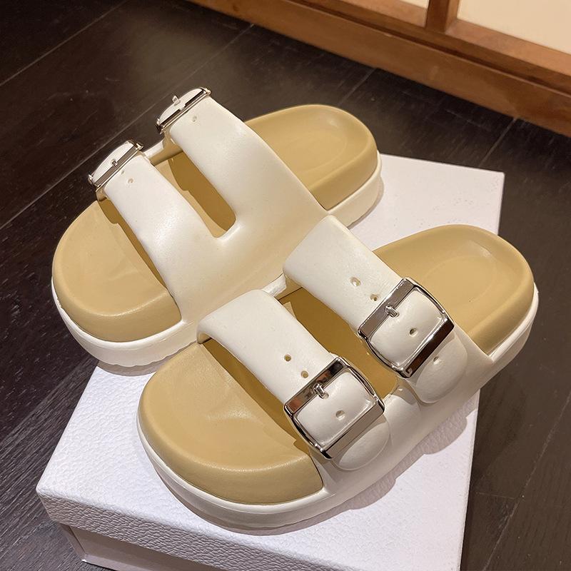 New Summer V Soft-soled Slippers Women's Fashion Non-slip Thick-soled Cool Slippers Home Slippers