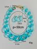Trendy Acrylic Big Chunky Chain Necklace Set for Women Man Statement Colorful Resin Link Earring Choker Exaggerated Jewelry Gift