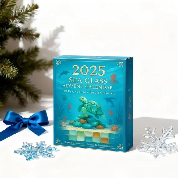 Family Interactive Marine Animal Acrylic Advent Calendar Ornament Christmas Daily Surprise Decorations