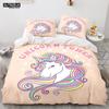 Cartoon Rainbow Unicorn Bedding Set Unicorn Sets Single Double Queen Twin Full Size Duvet Cover Kid Girls Child Soft Duvet Cover