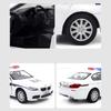 1:36 Scale BMW M5 Ford Mustang Volkswagen T-ROC Police Car Model Toy Alloy Diecast Doors Opened Vehicles for Models Boy's Gifts