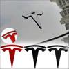 ABS For Model 3 Y Car Overlay Sticker Front Hood Cover Emblem Steering Wheel Rear Trunk Badge Rear Labeling Modified