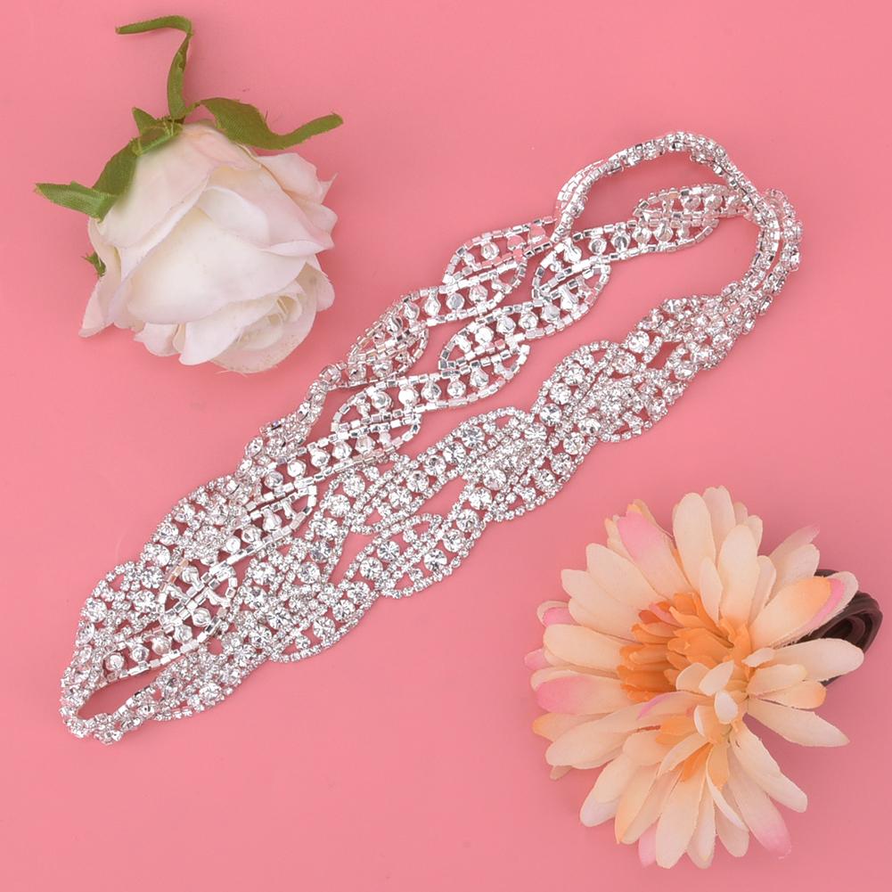 1 Двор (90см) Хрустальная стеклянная стразовая цепочка отделка DIY одежда шитье рукоделие украшение