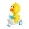 Little Duck Pull-Back Gliding Toy Motorcycle for Kids - Cartoon Educational Toddler Toy