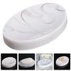 Resin Marble Pattern Soap Dish Soap Tray Bathroom Holder Decorative Bar Container Portable Dishes White Modern