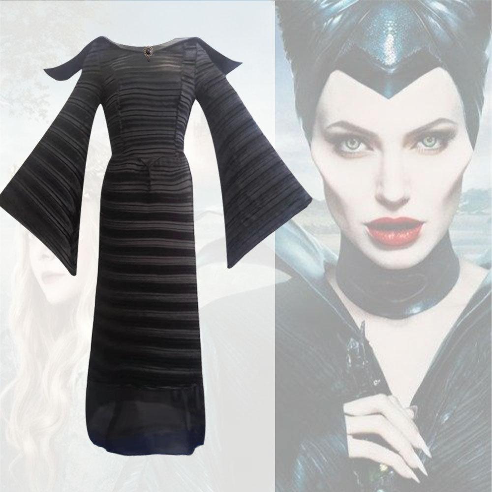 

Sleeping Beauty Black Witch Cosplay Costume – Dark Witch Performance Outfit L чёрный