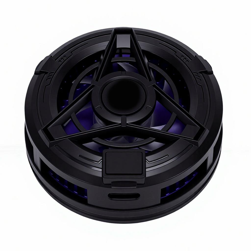Semiconductor Mobile Phone Cooler Low Noise RGB Portable Magnetic Phone Cooling Fan with Clamp for Playing Games
