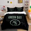 Green Day Logo Graphic Design Bedding Duvet Cover Set Duvet Cover Pillowcases (1*Duvet Cover 2*Pillowcases, Without Duvet Insert)