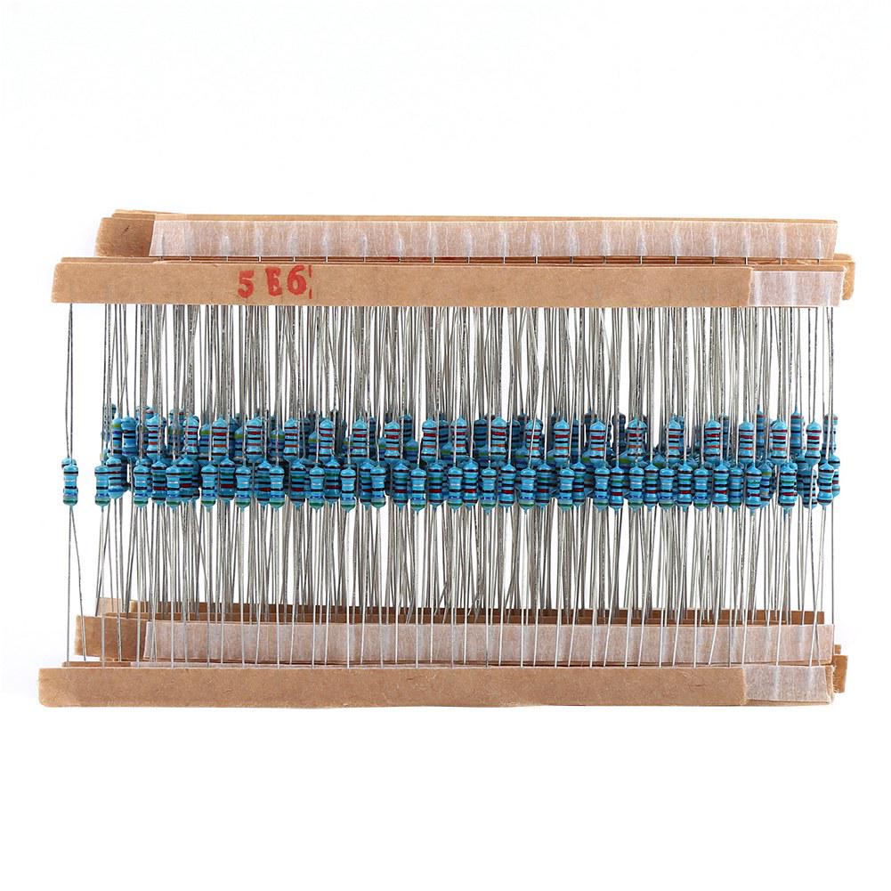 1280pcs 14W 64 Values 1?10M Ohm Metal Film Resistors Assortment Components Kit Set