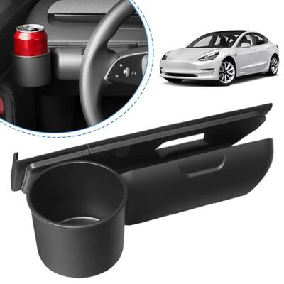 For Tesla Model Y/YL 2025 Instrument Panel Glasses Box Water Cup Holder Car 2-in-1 Glasses Box Water Cup Holder Storage Box