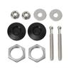 Universal Push Button Billet Quick Release Fasteners Set for Racing Car Front Bumper, Hood Pin, Engine Bonnet Lock, Latch Clip Body Kit