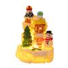 Christmas Home Decorative Miniature Figurine Winter Village Resin Mini Statues For Christmas Party Accessories Gifts