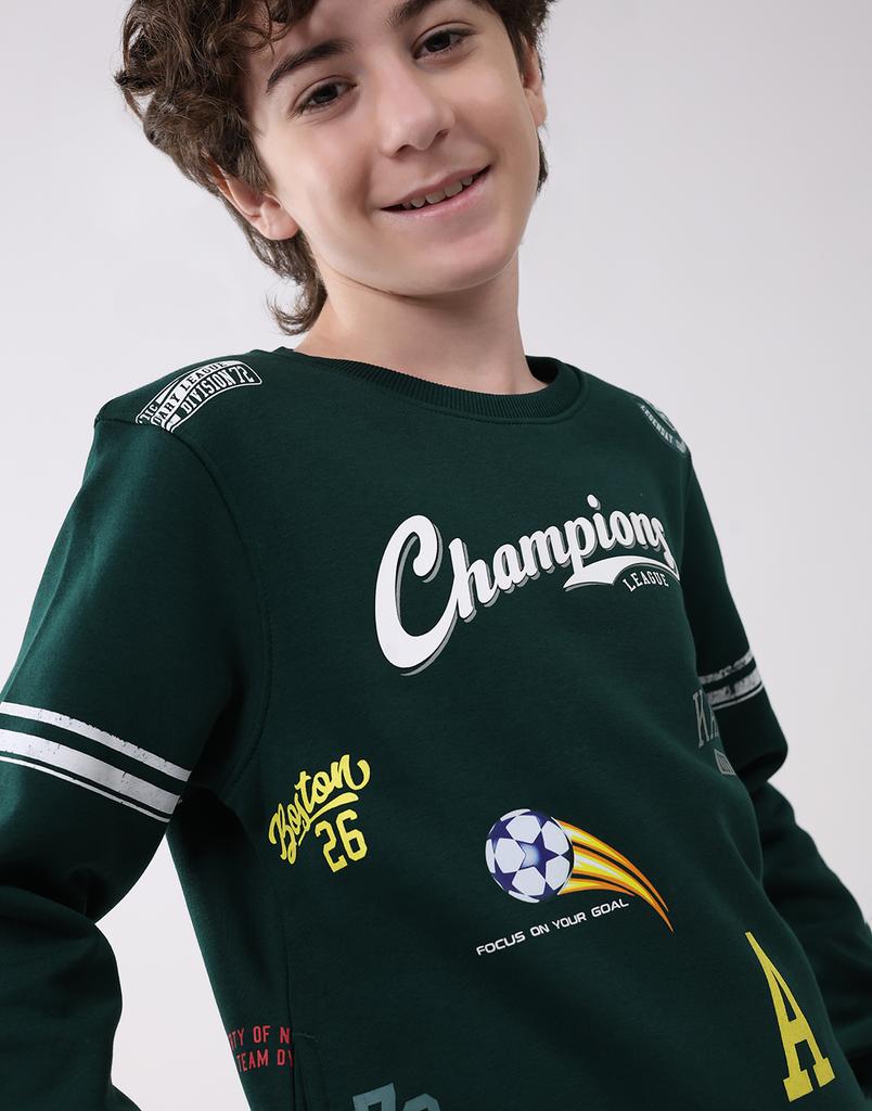 Monte Carlo Boys Round Neck Full Sleeve Sweatshirt