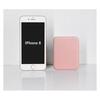 Mini LED Lighted Cosmetic Mirror Portable Pink 8.5x6.4cm Travel Makeup Mirror