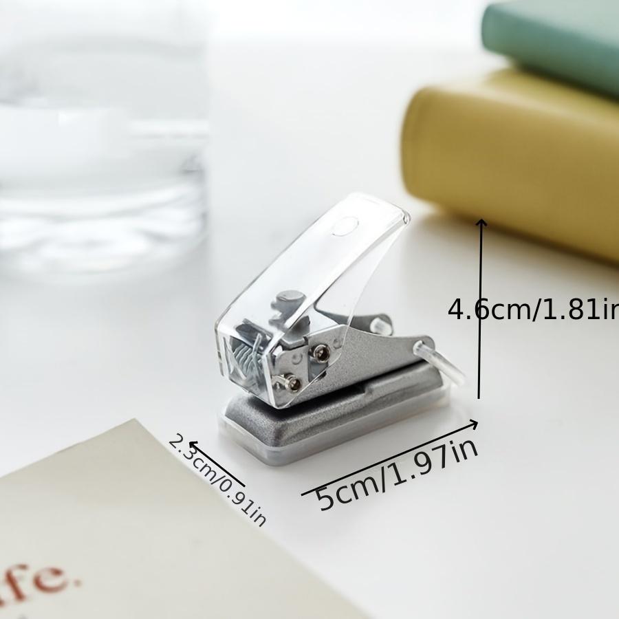 1PC mini single hole puncher DIY circular hole manual loose leaf paper 6mm punching machine student office stationery