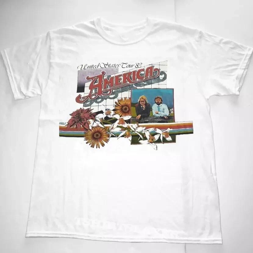 

America Band United States Tour 83 T Shirt Full Size S-4XL 4XL
