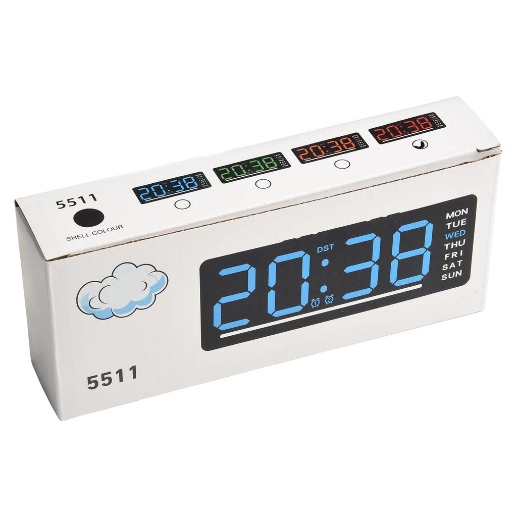Digital Wall Clock with Large LED Display for Home Office Study Room Conference Lab School Hotel Reception Shop