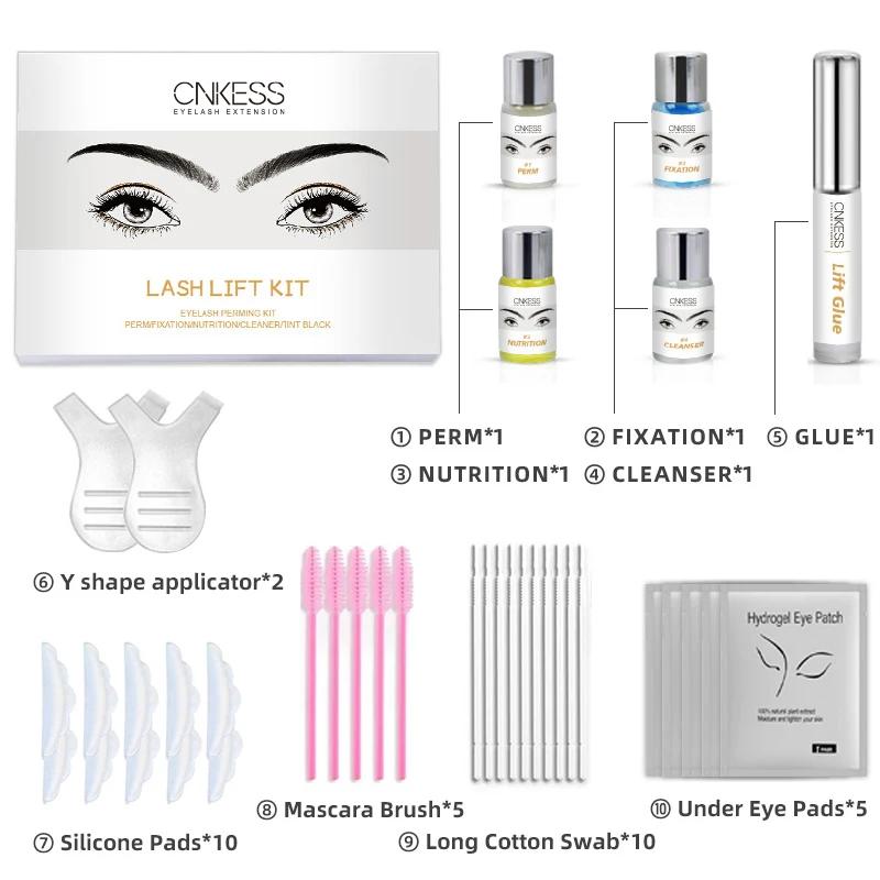 Wholesale CNKESS OEM Kit Perm Keratin Eyelash Private Enhancement Label Eyelash Kit & Tools Portable boxed Cosmetic Eyelash Kit