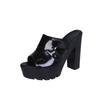 Summer Women Block Heel Shoes Solid Chunky High Heel Casual Open Toe Platform Sandals Sandalia Feminina Woman Heel 10cm