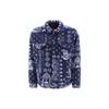 Levis New Relaxed Fit Sherpa Trucker Jacket Full Print Long Sleeve Zip Jacket Men Jacket Blue A5785-0001