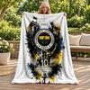 Fenerbahce Blanket Flannel Blanket Soft Cozy Plush Throw for Sofa Bed Lightweight Home Decoration Gifts for Christmas Various Holidays