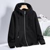 Sudadera con capucha cálida de invierno para mujer, manta con mangas, suéteres de gran tamaño, chaqueta holgada de caza de polar grueso