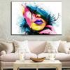 Stunning Modern Wall Art Oil Painting On Canvas Woman Face For Chic Room Decor