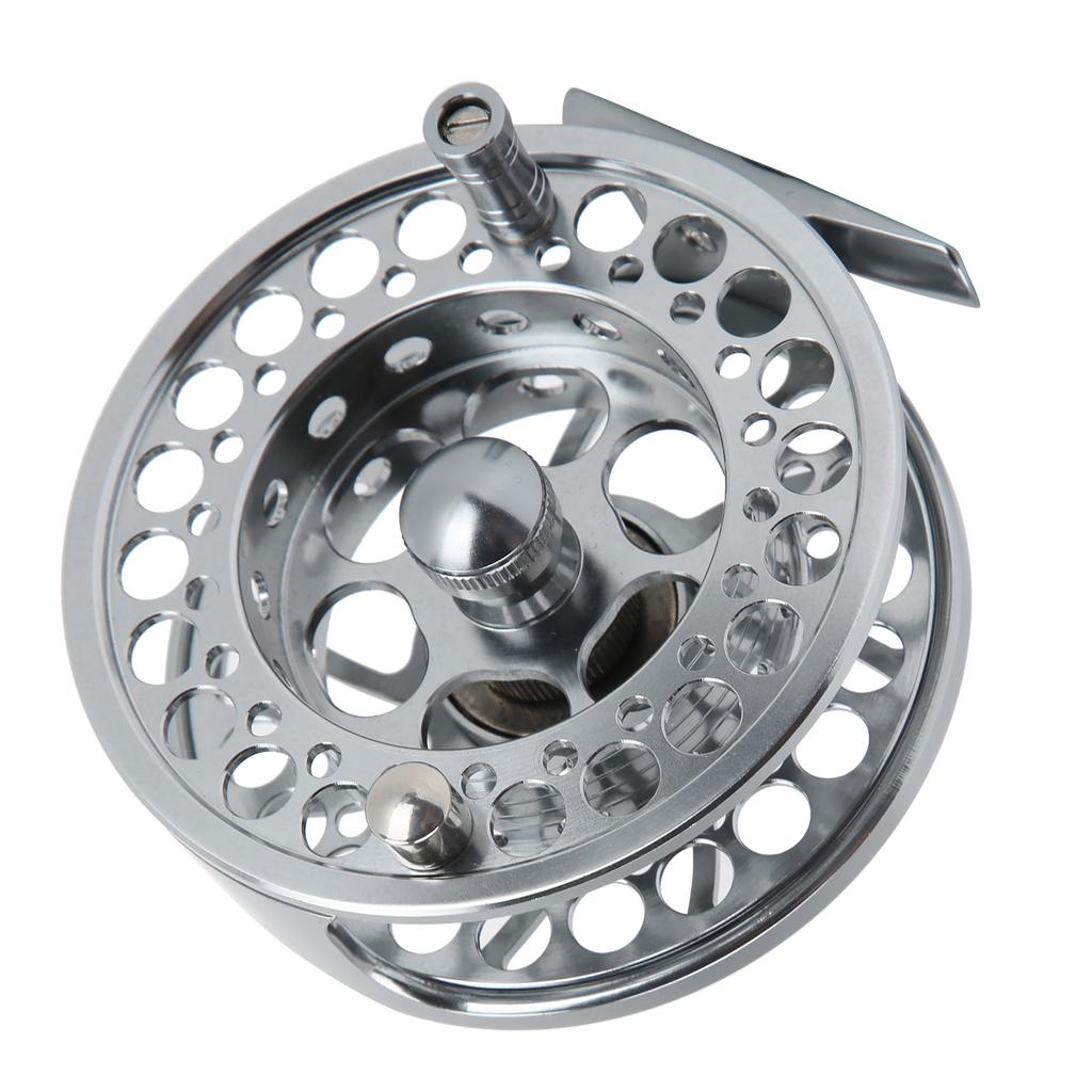 9/10 Fishing Fly Reel 3 Ball Bearing 1:1 Gear Ratio CNC Aluminum Alloy Fishing Reel
