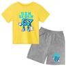 3-12 Ensemble décontracté sportif pour garçons et filles, T-shirt d'été cool à manches courtes et imprimé numéros 6 et 7, style
