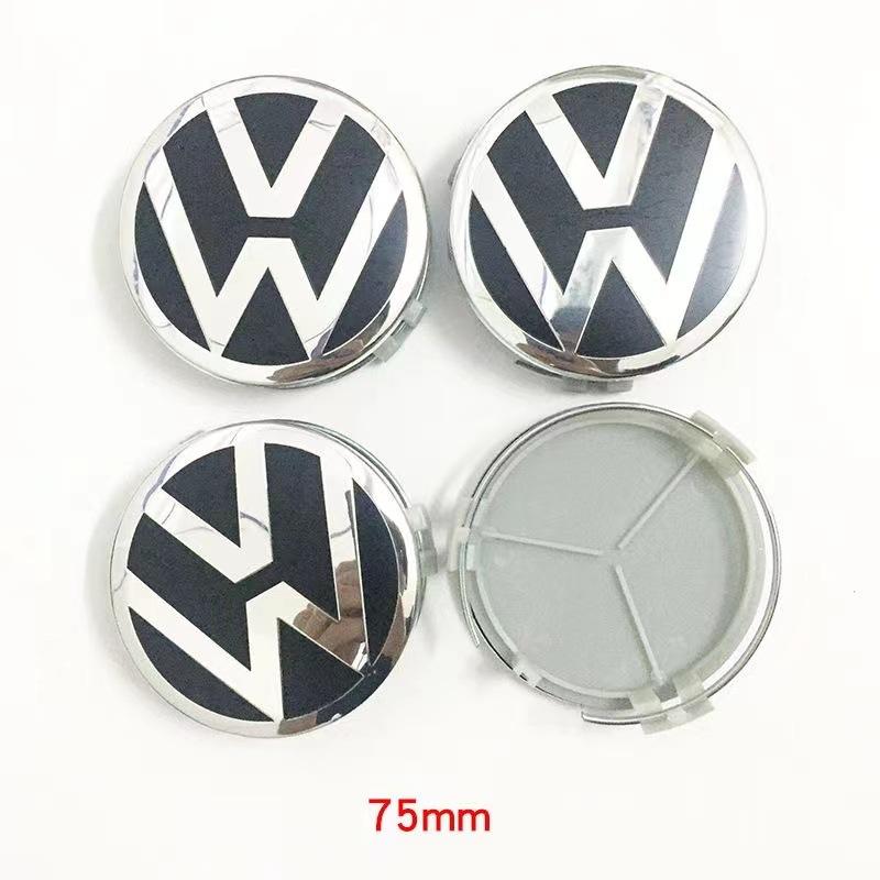 Mercedes Konverze náboje kola Středová krytka s logem VW 75 mm Univerzální plastový kryt kola Příslušenství k ráfku pneumatiky