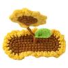 Cute Barrettes Clip Sweet Harajuku Hairpin Crocheted Sunflower Hair Clip
