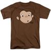 Curious George Face Licensed Adult T-Shirt
