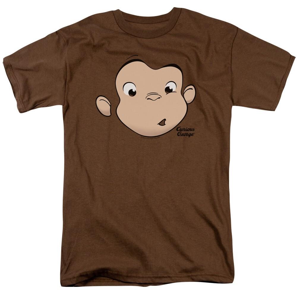 Curious George Face Licensed Adult T-Shirt XXL