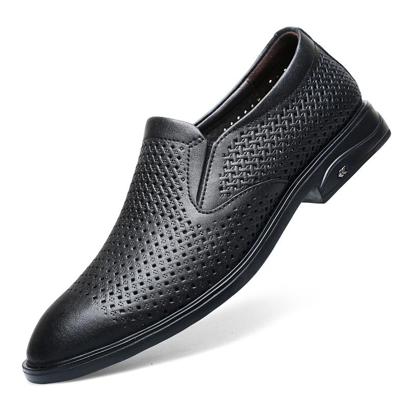 Fashion Genuine Leather Men Loafers Leisure Fashion Dress Shoes Male Comfortable Slip on Flats High Quality Driving Footwear for Men